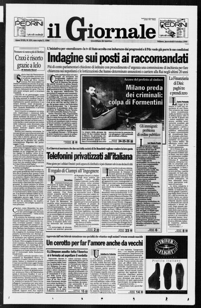 Il giornale : quotidiano del mattino